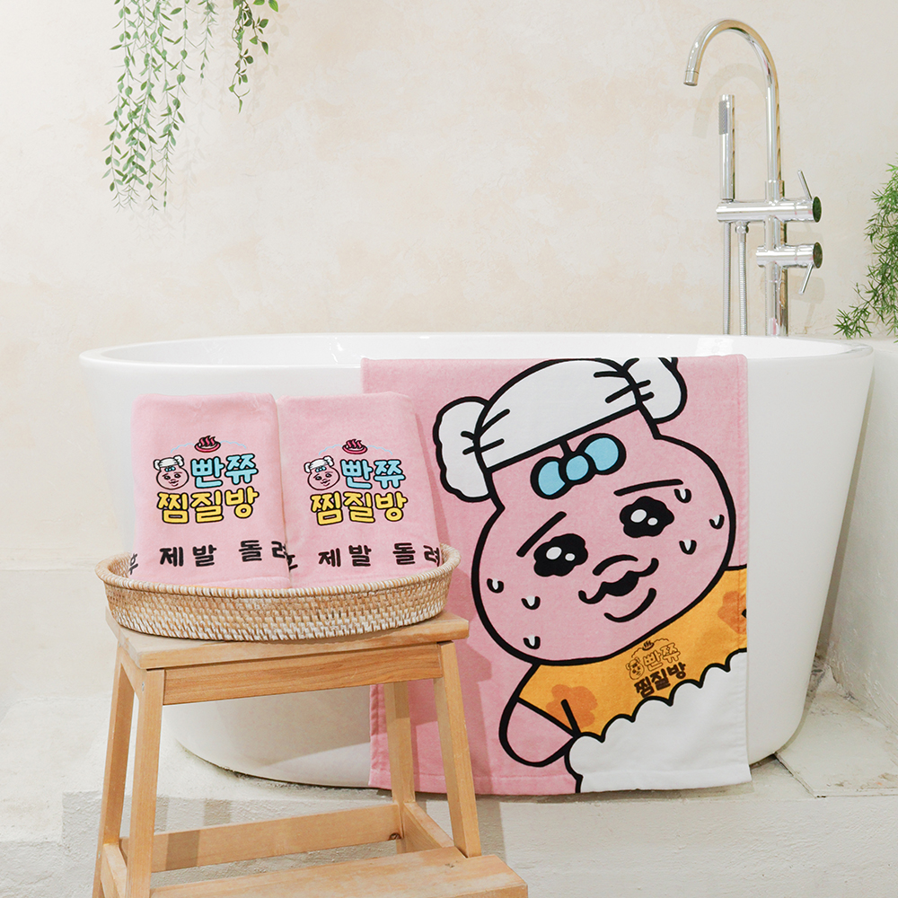 [빤쮸토끼] 찜질타월 썸네일 1 (소재_면_크기_ 50x100cm).jpg